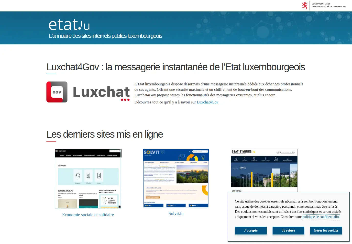 Screenshot of public.lu