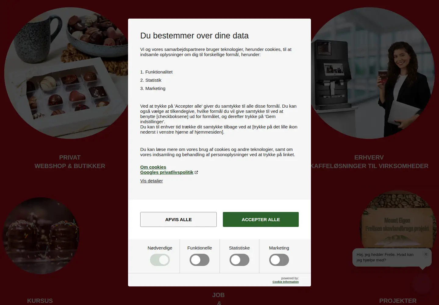 Captured homepage of frellsen.dk in the current scan