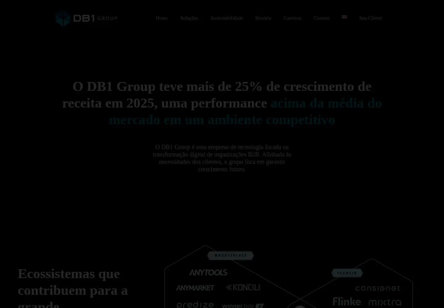 Captured homepage of db1group.com in the current scan