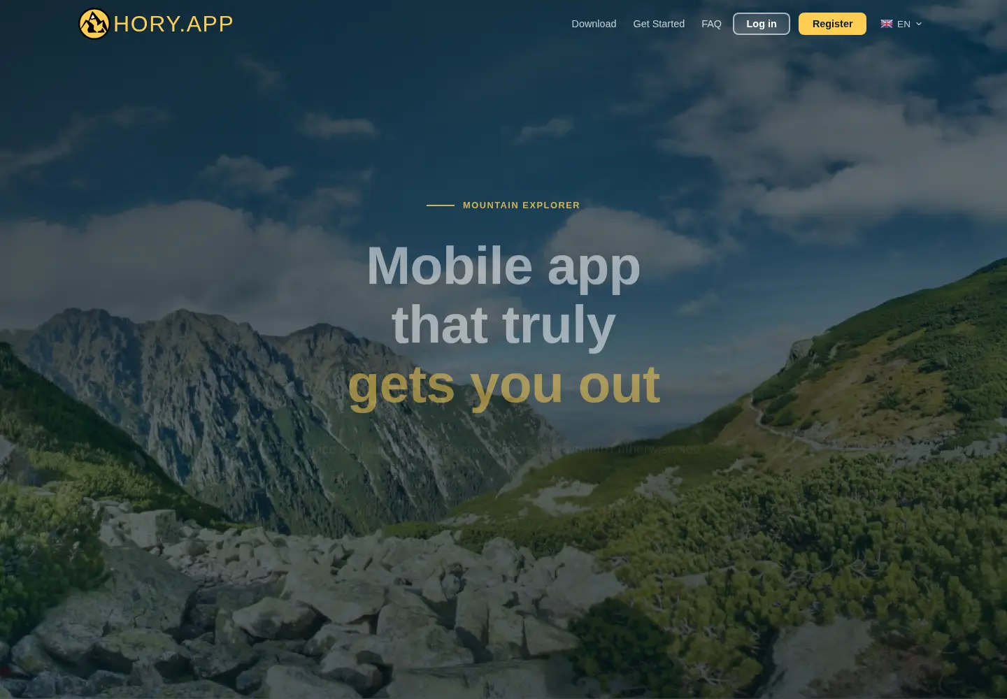 Screenshot of hory.app