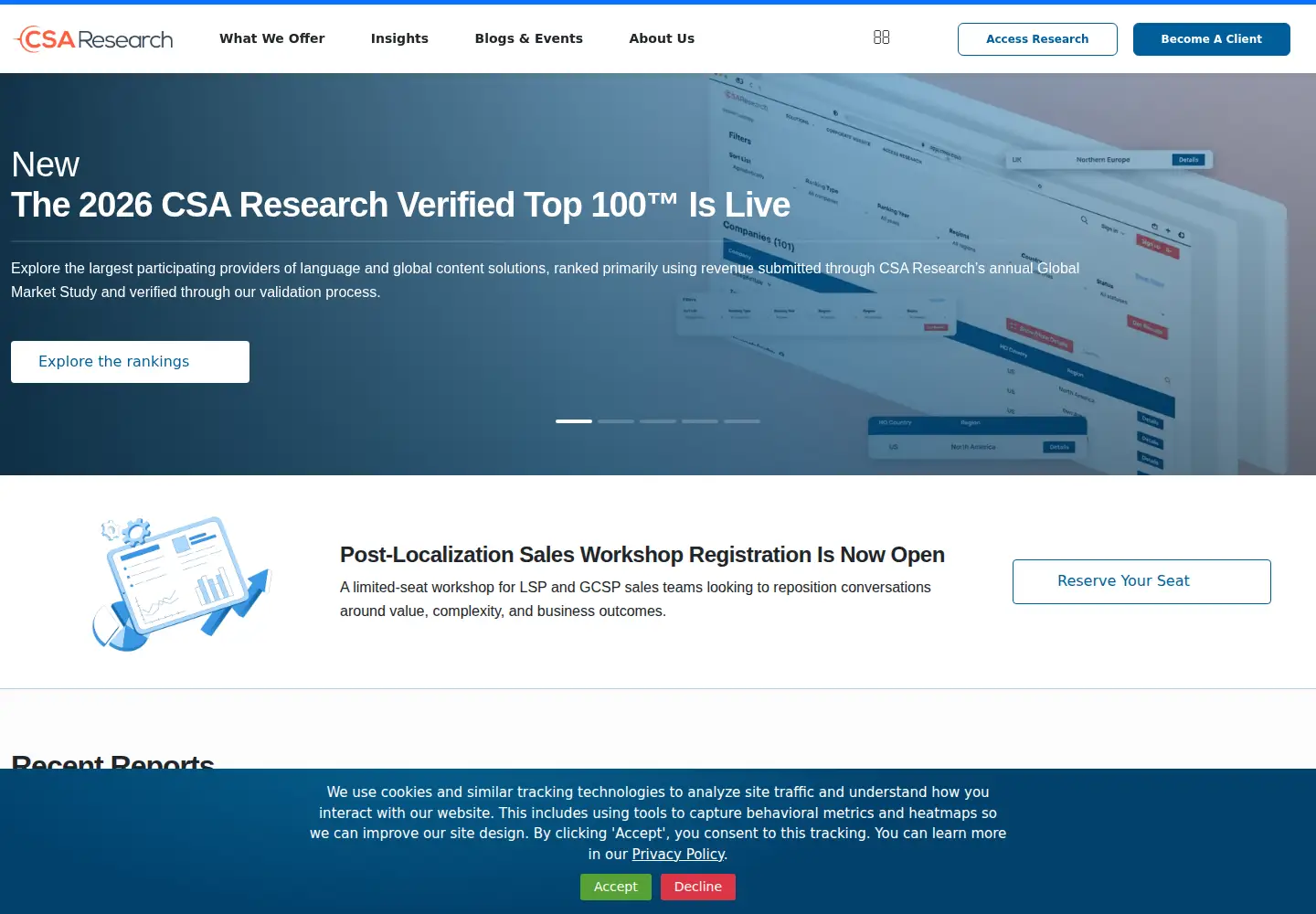 Screenshot of csa-research.com