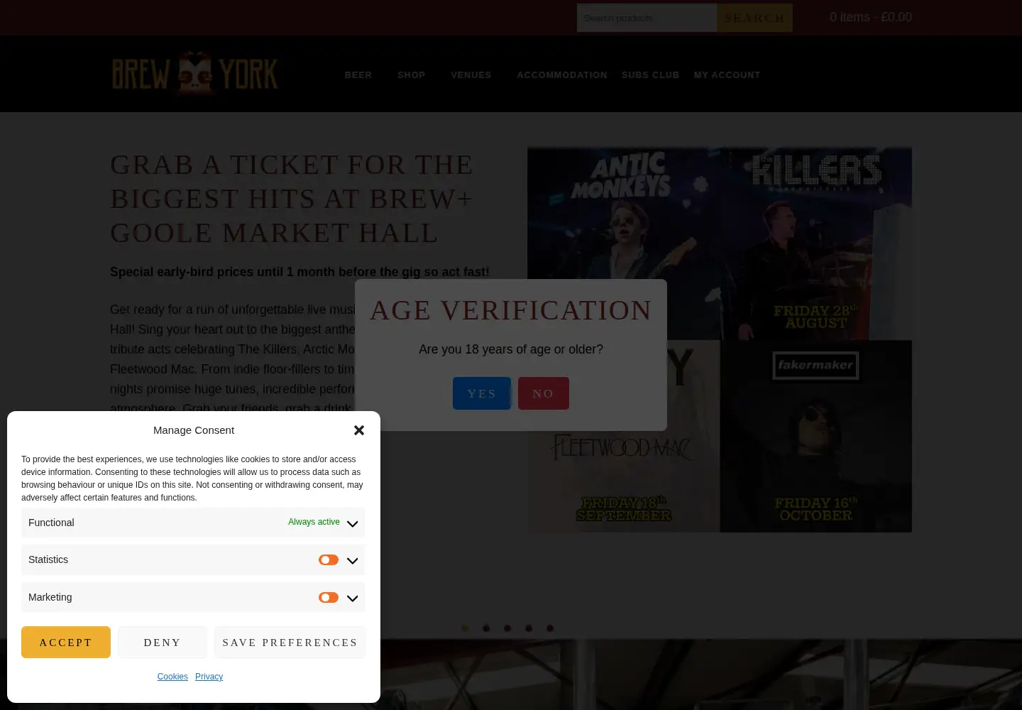 Screenshot of brewyork.co.uk