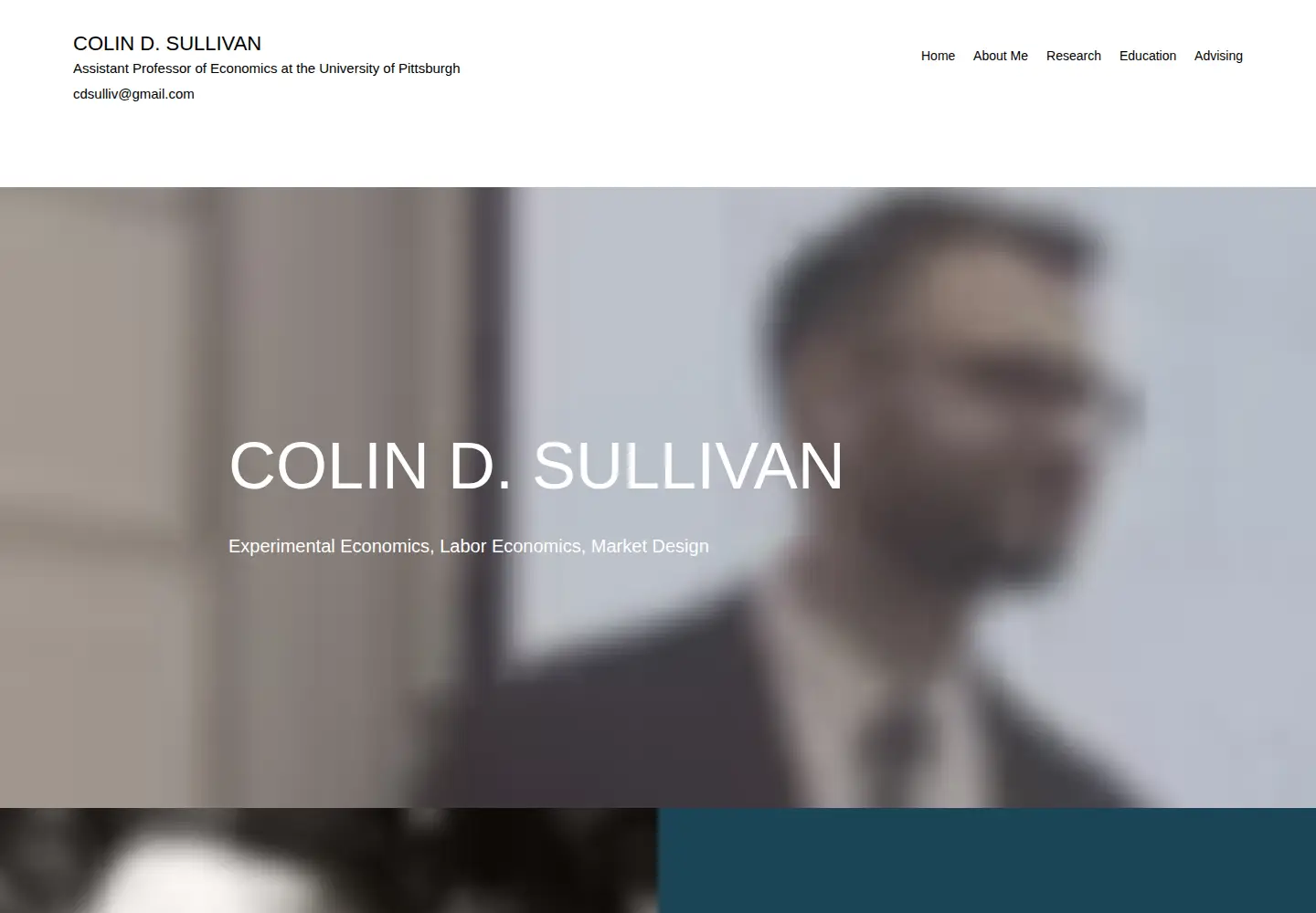 Screenshot of colindsullivan.com