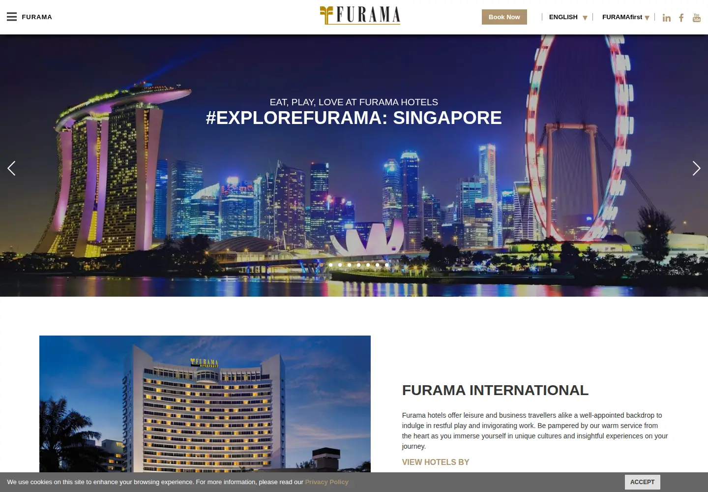 Screenshot of furama.com