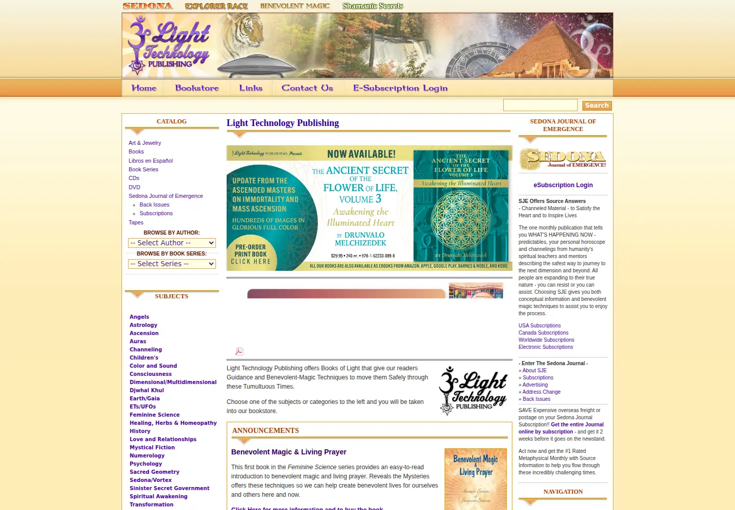 Captured homepage of lighttechnology.com in the current scan