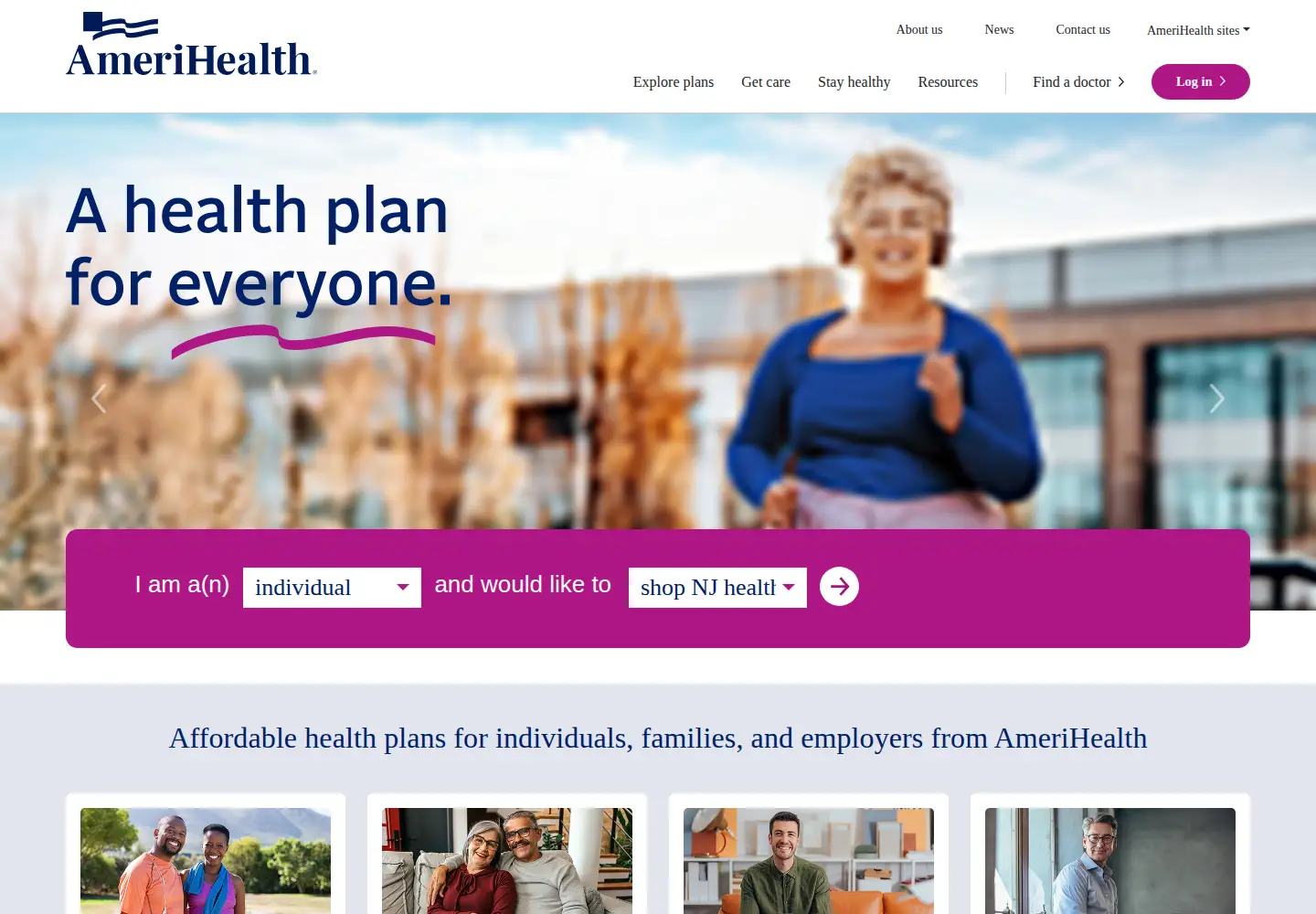 Screenshot of amerihealth.com