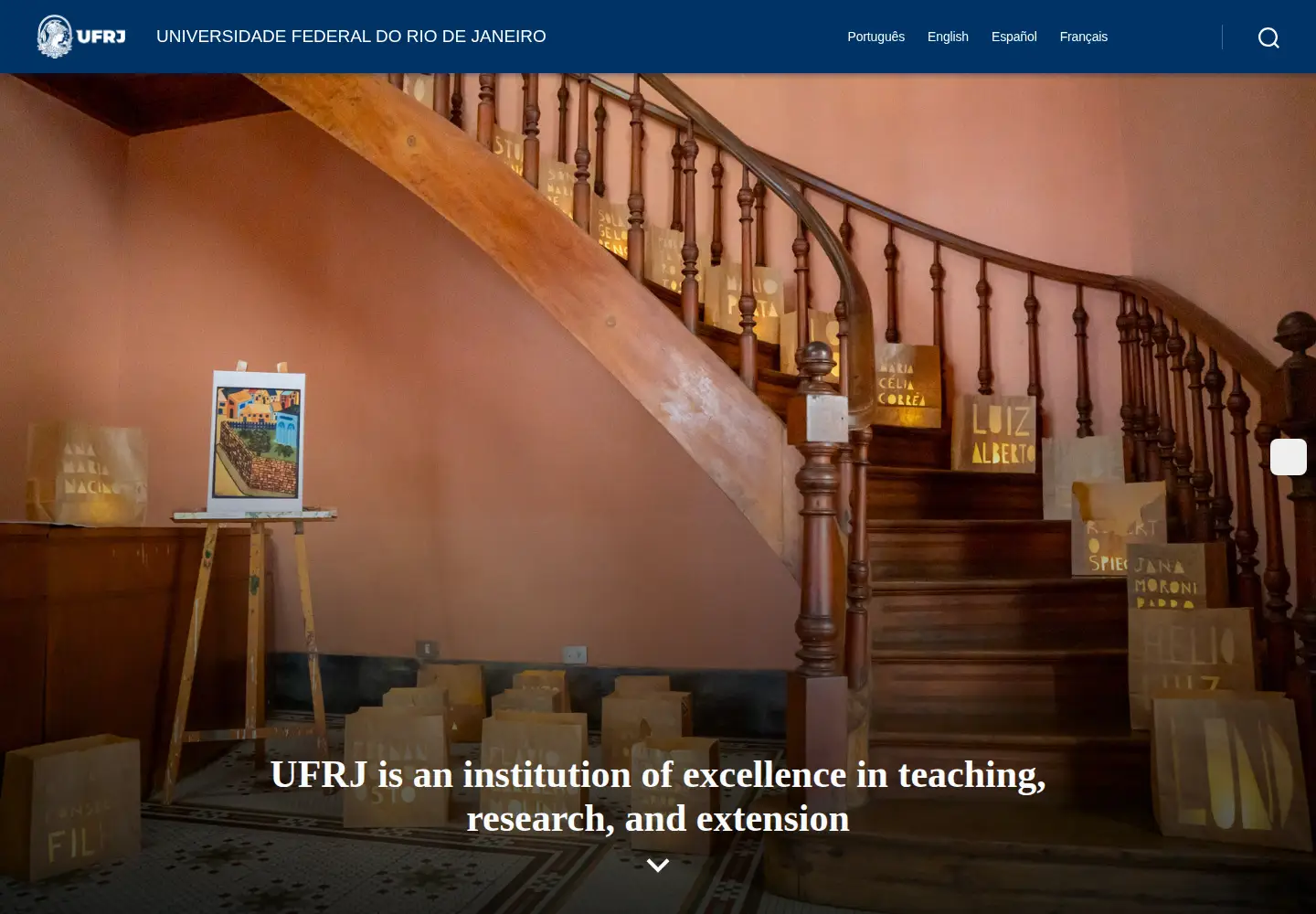 Screenshot of ufrj.br