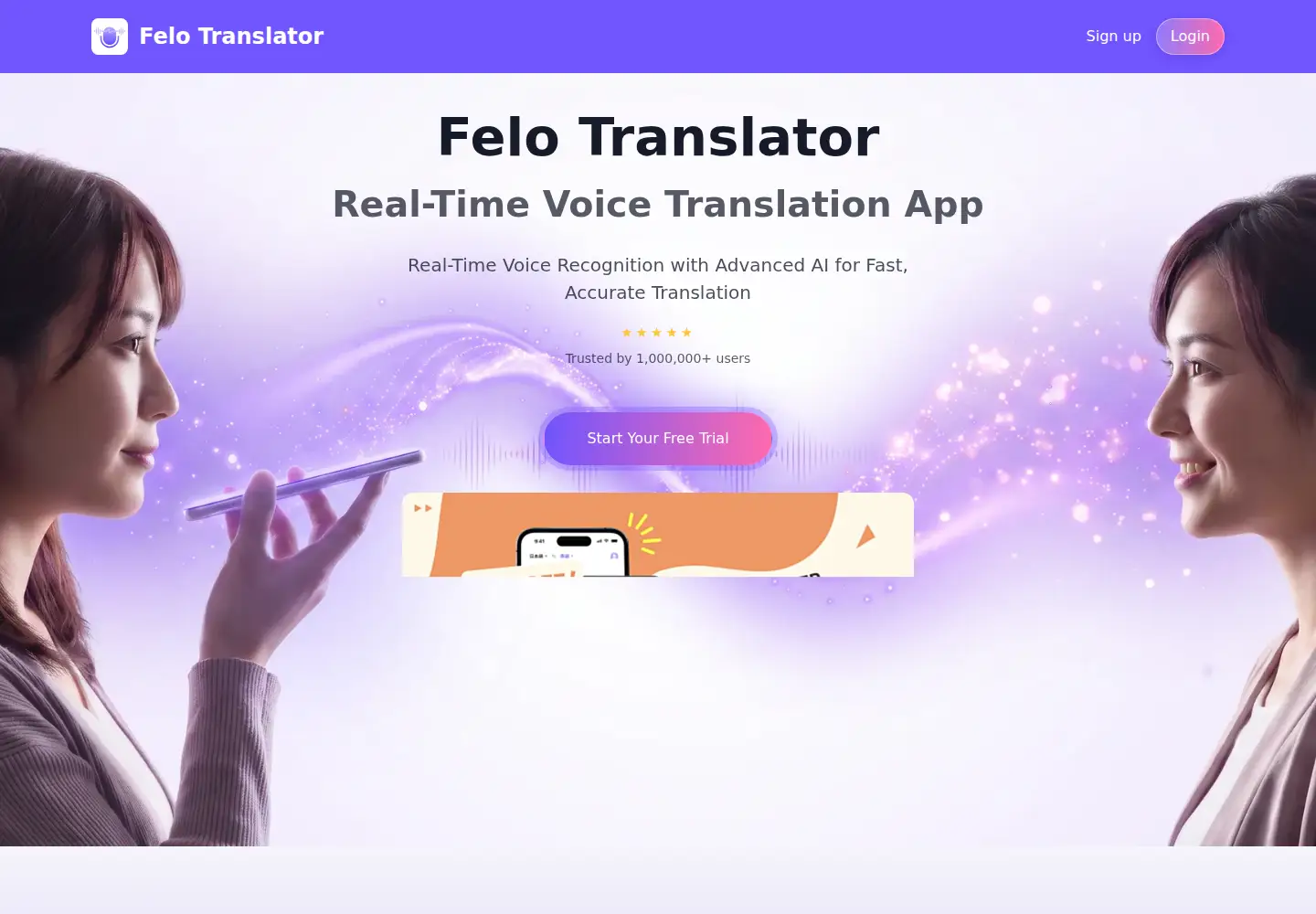 Captured homepage of felo.me in the current scan
