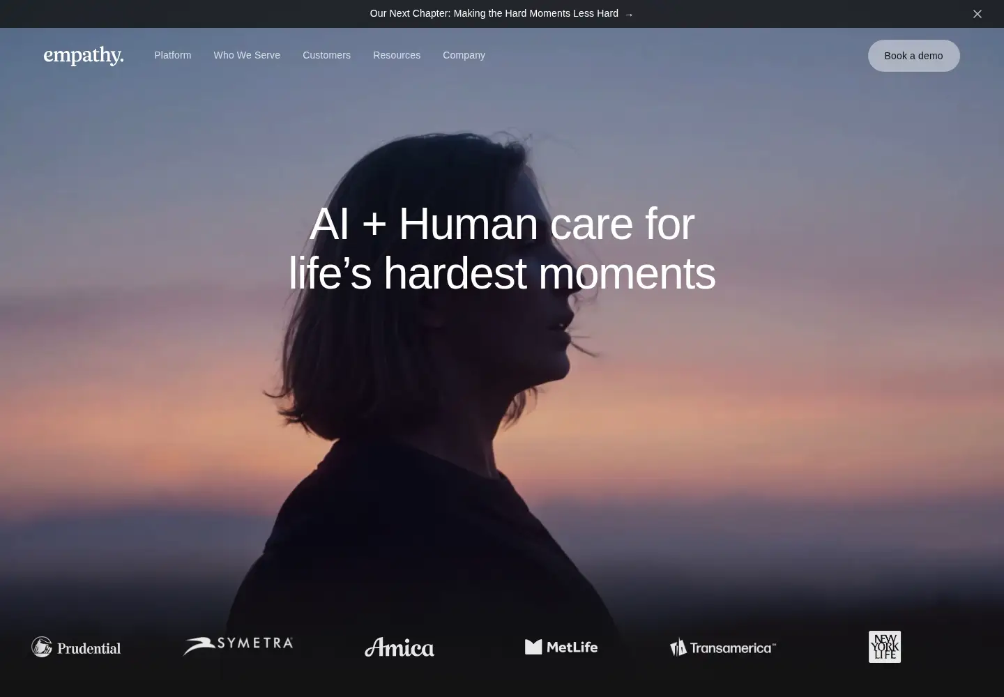 Screenshot of empathy.com