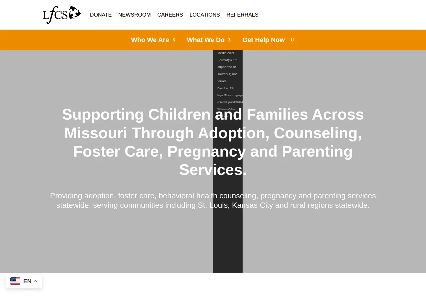 Captured homepage of lfcsmo.org in the current scan