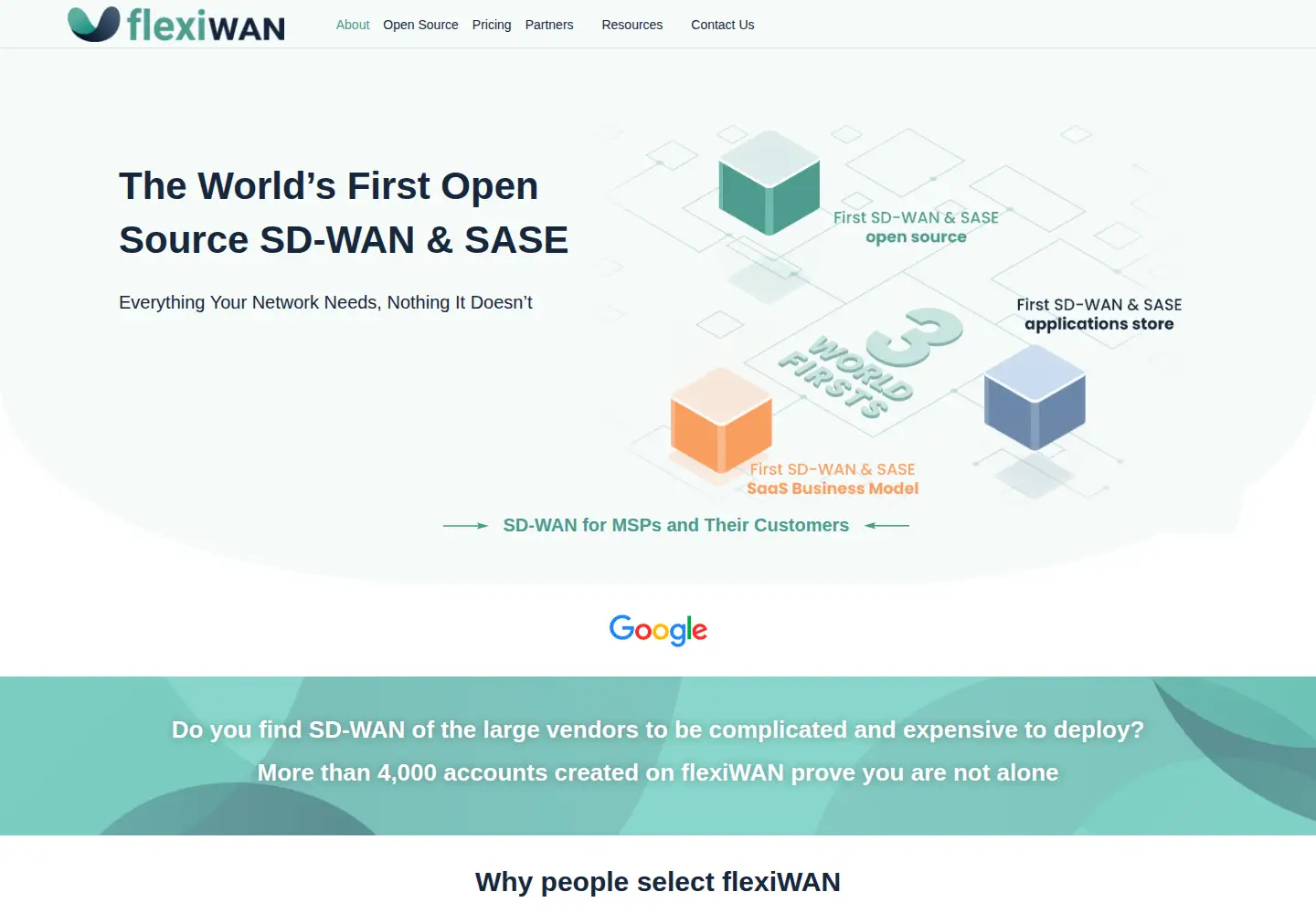 Screenshot of flexiwan.com