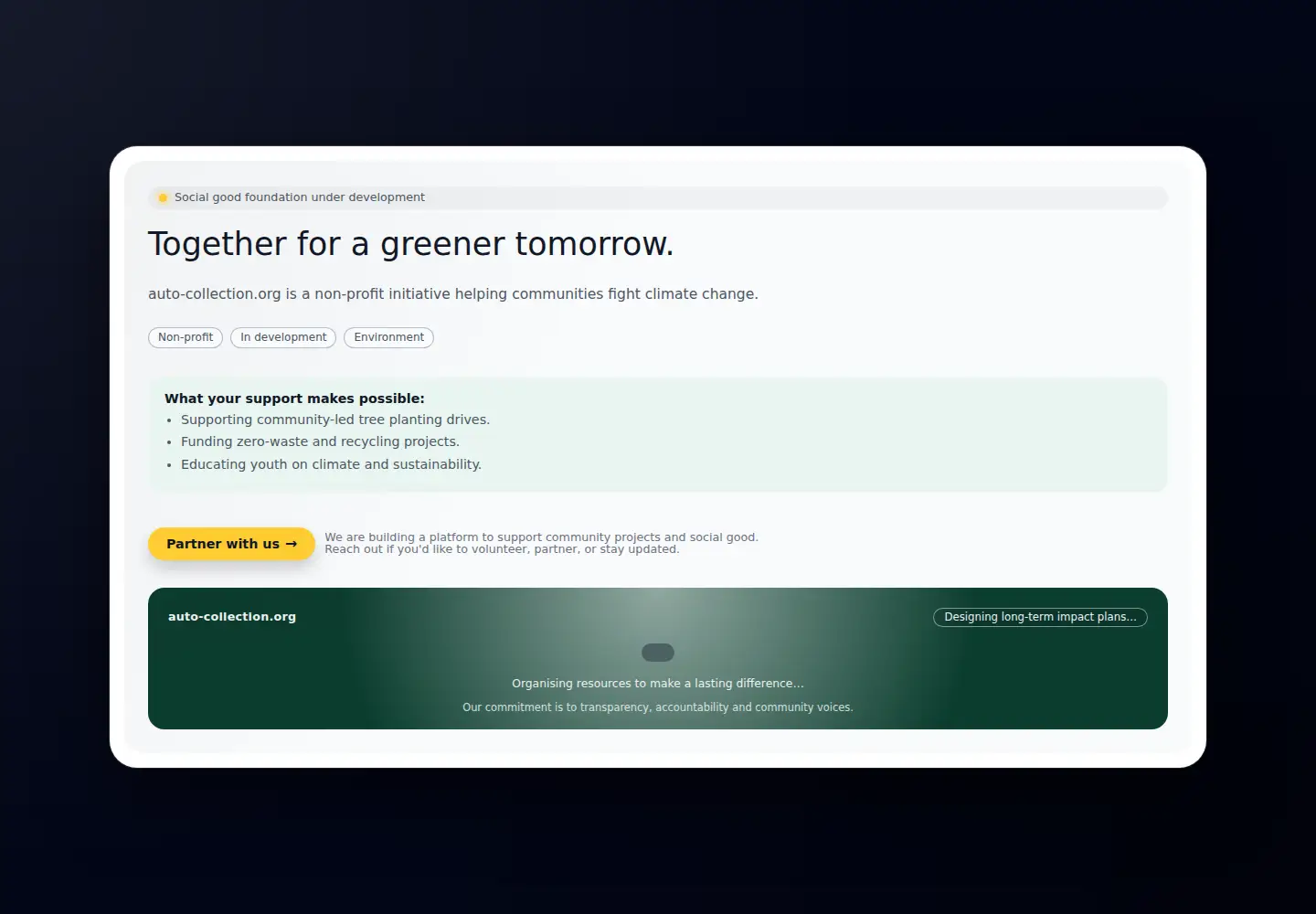 Screenshot of auto-collection.org