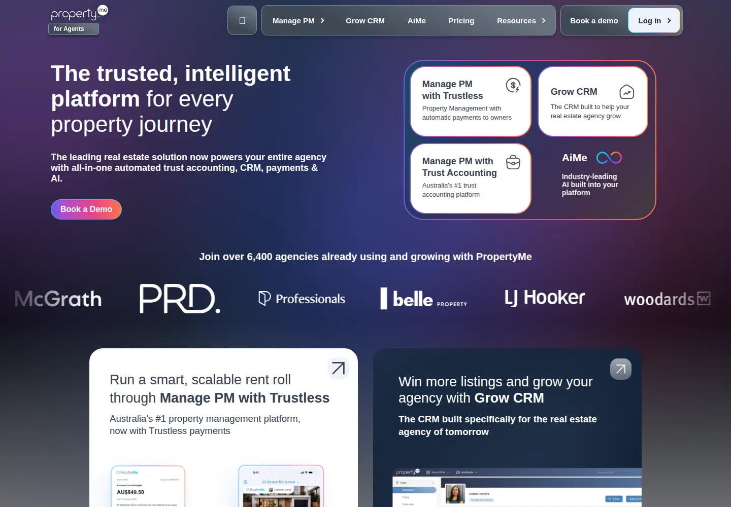 Screenshot of propertyme.com