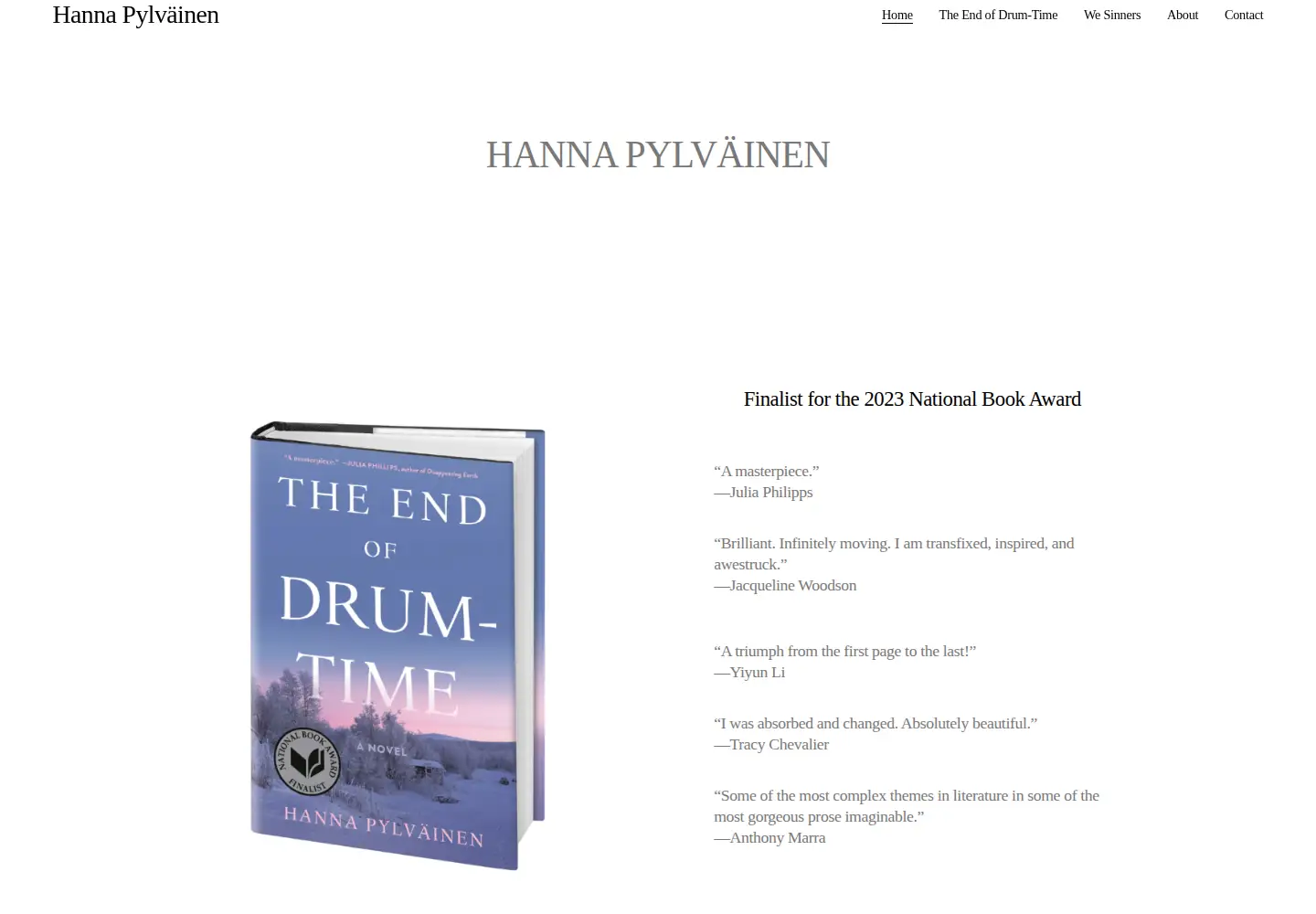 Screenshot of hannapylvainen.com