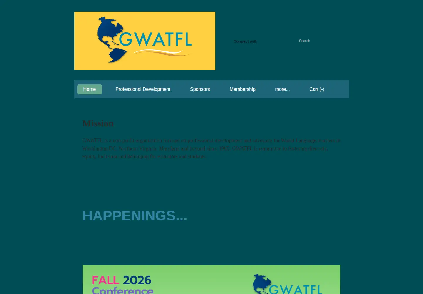 Captured homepage of gwatfldc.org in the current scan