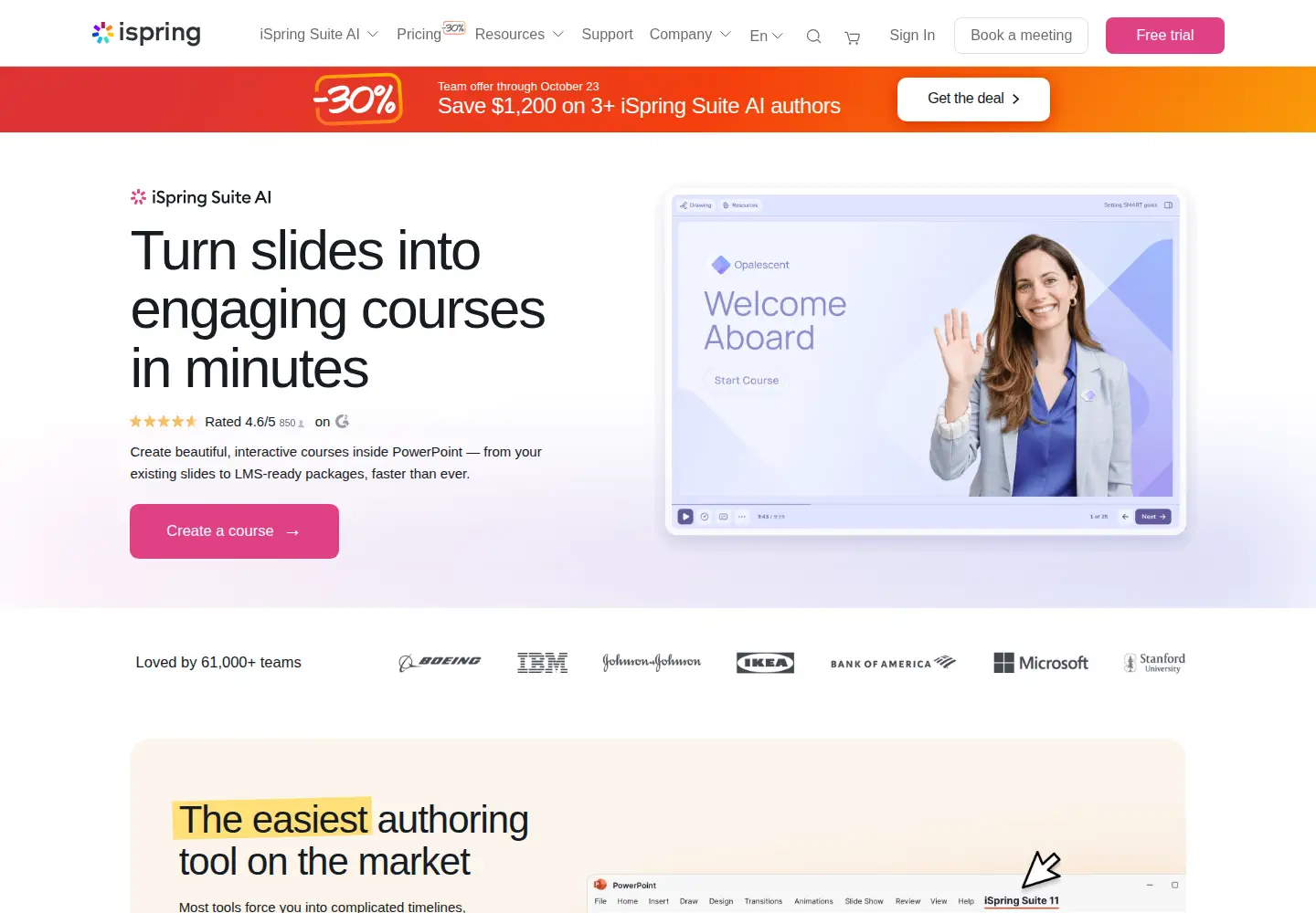 Screenshot of ispringsolutions.com