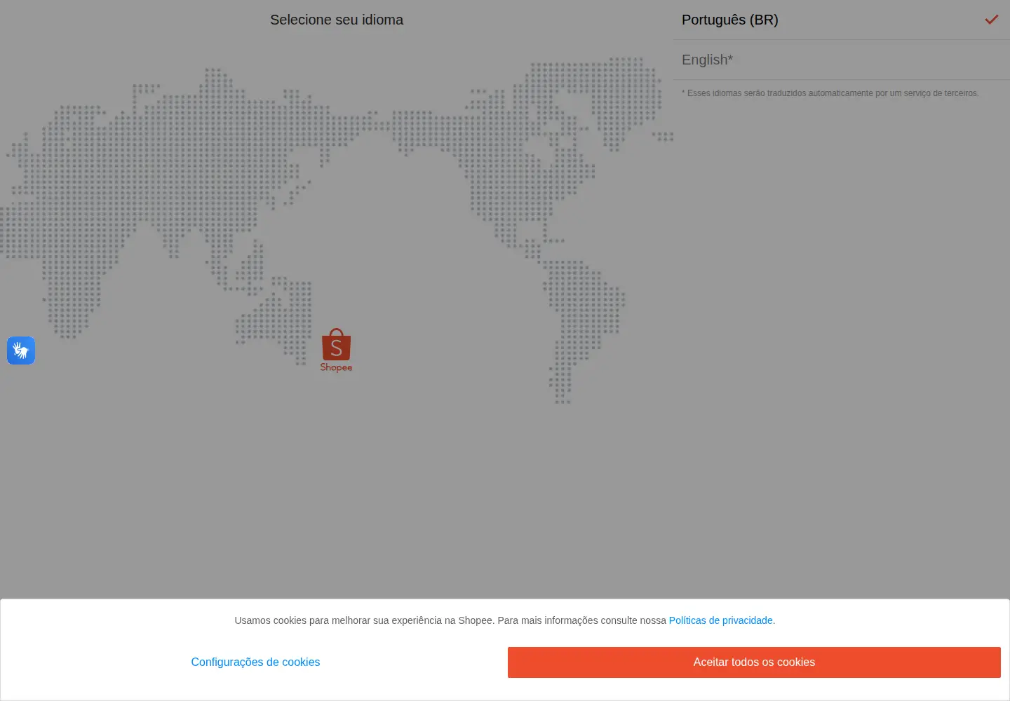 Screenshot of shopee.com.br