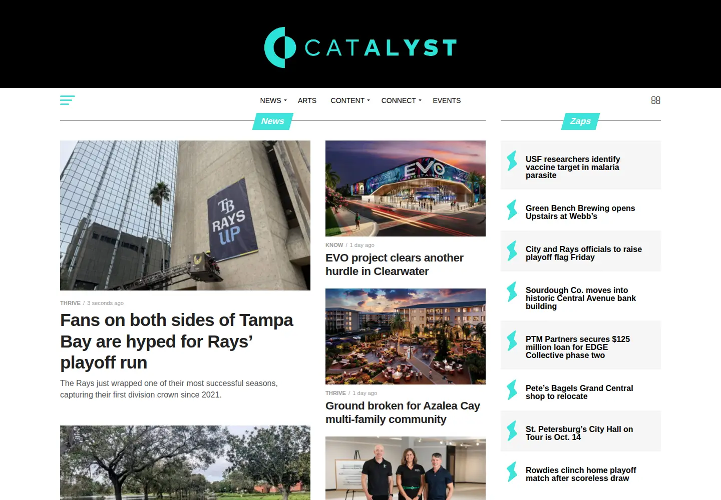 Screenshot of stpetecatalyst.com