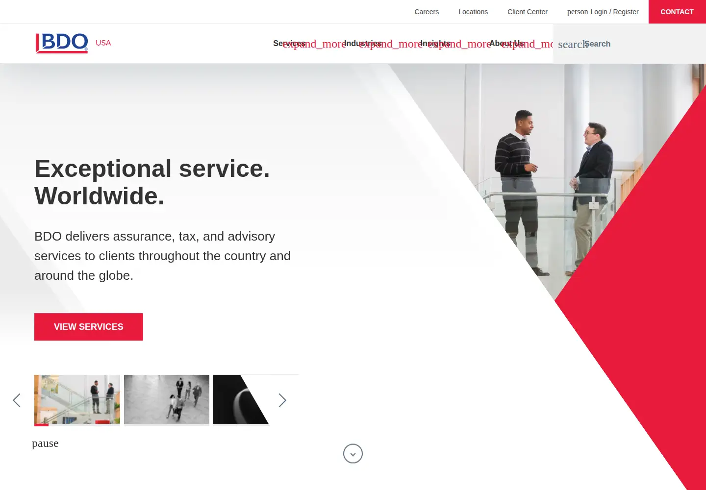 Screenshot of bdo.com