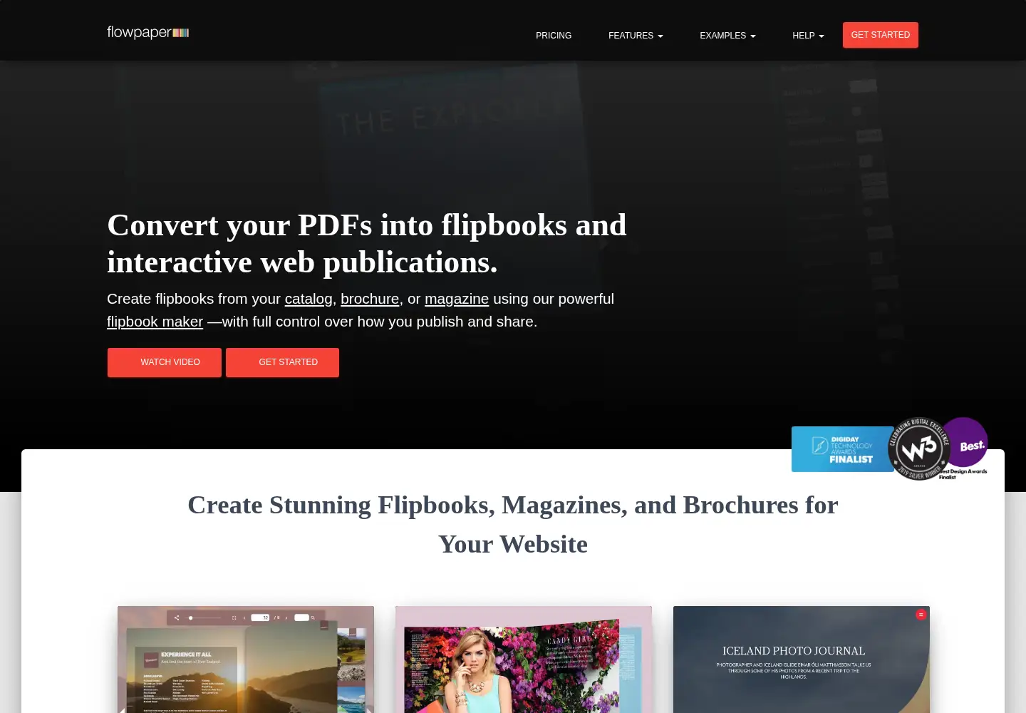 Screenshot of flowpaper.com