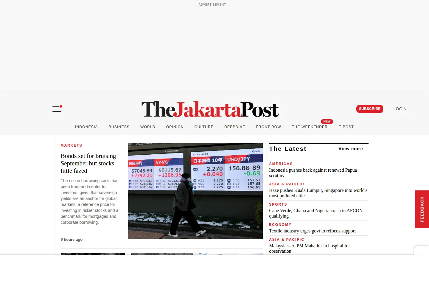 Screenshot of thejakartapost.com