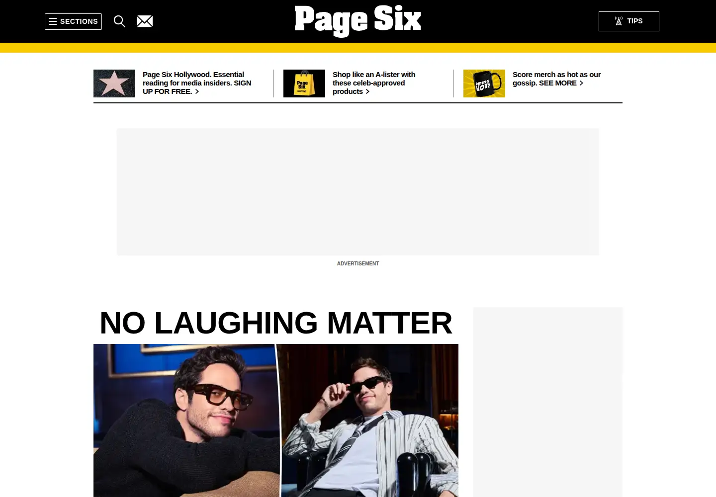 Screenshot of pagesix.com