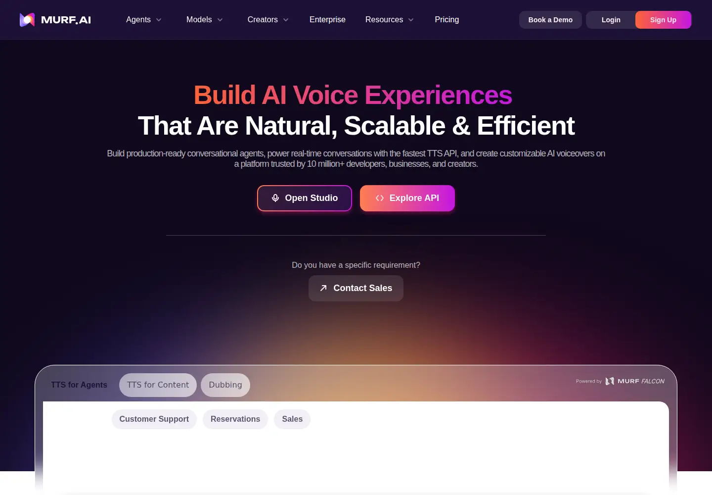 Screenshot of murf.ai