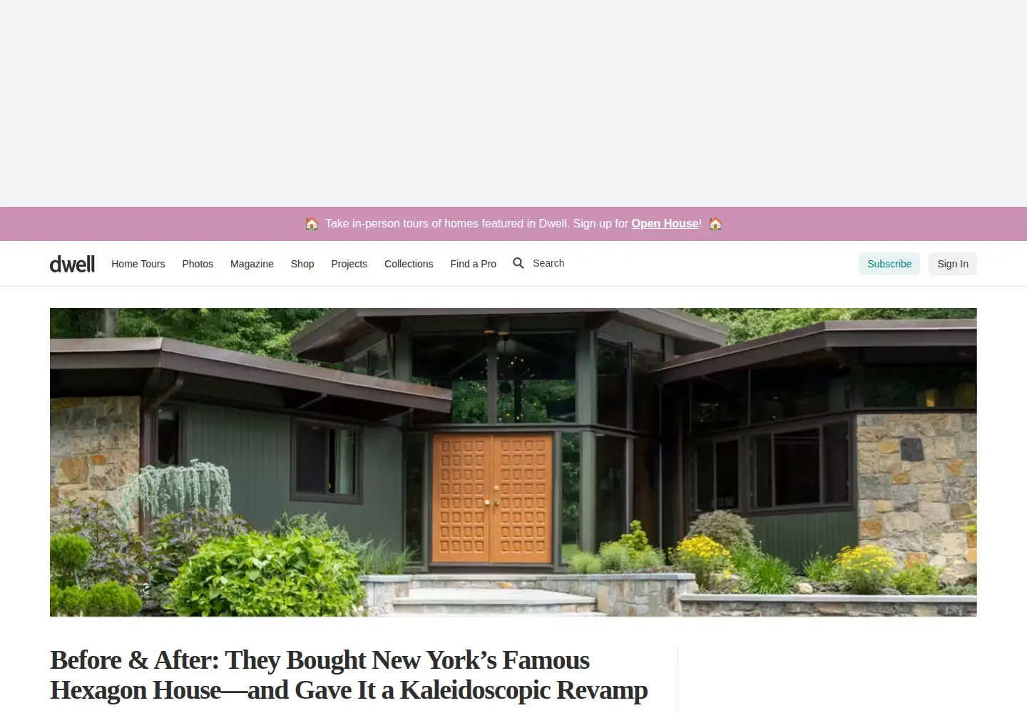 Screenshot of dwell.com