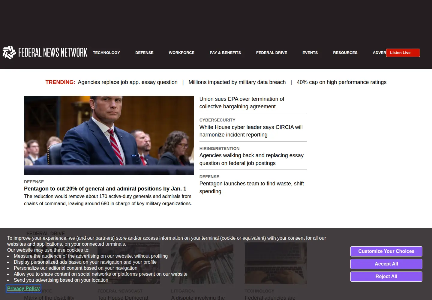 Screenshot of federalnewsnetwork.com