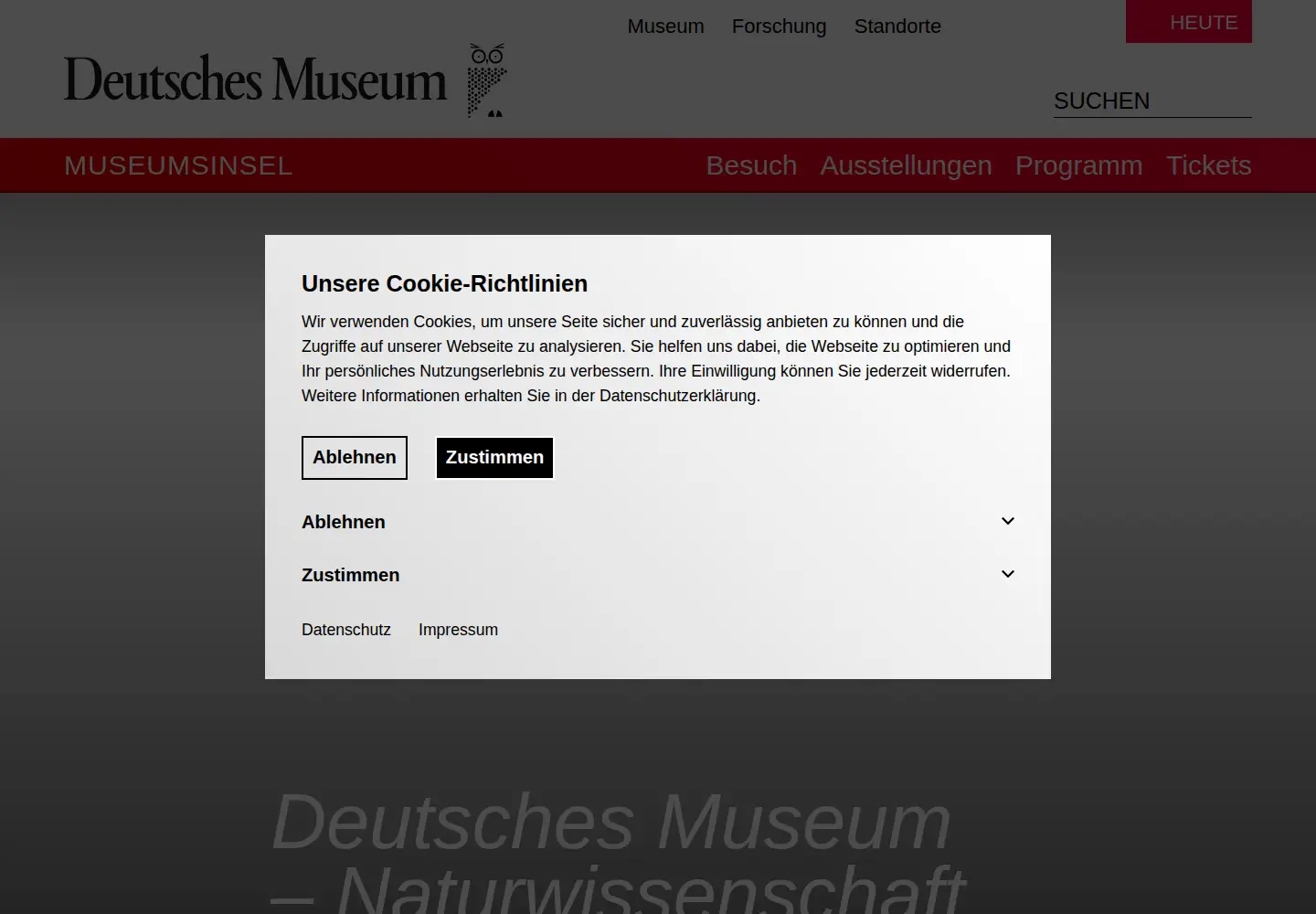 Screenshot of deutsches-museum.de