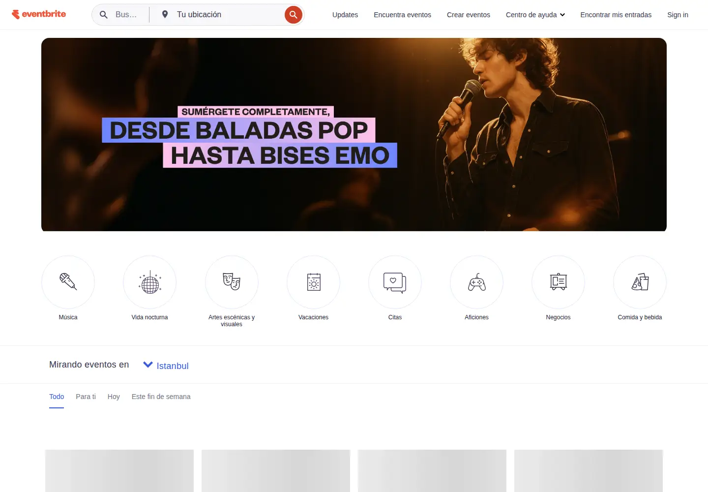 Screenshot of eventbrite.es