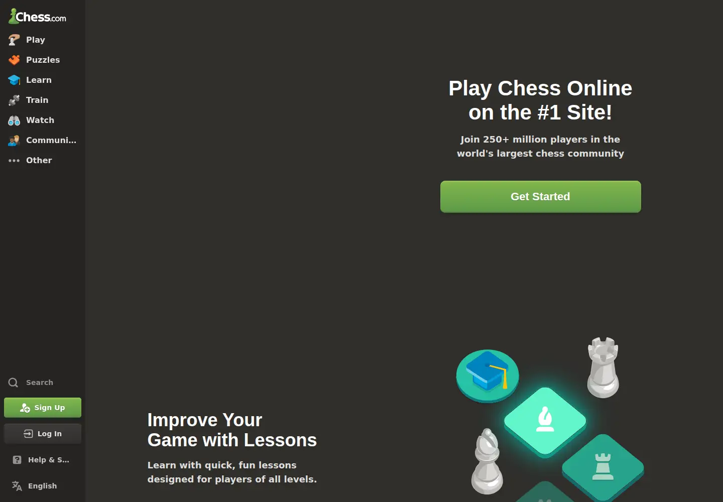 Screenshot of chess.com