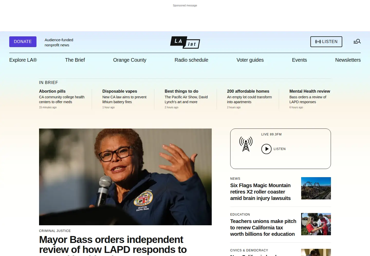 Screenshot of laist.com