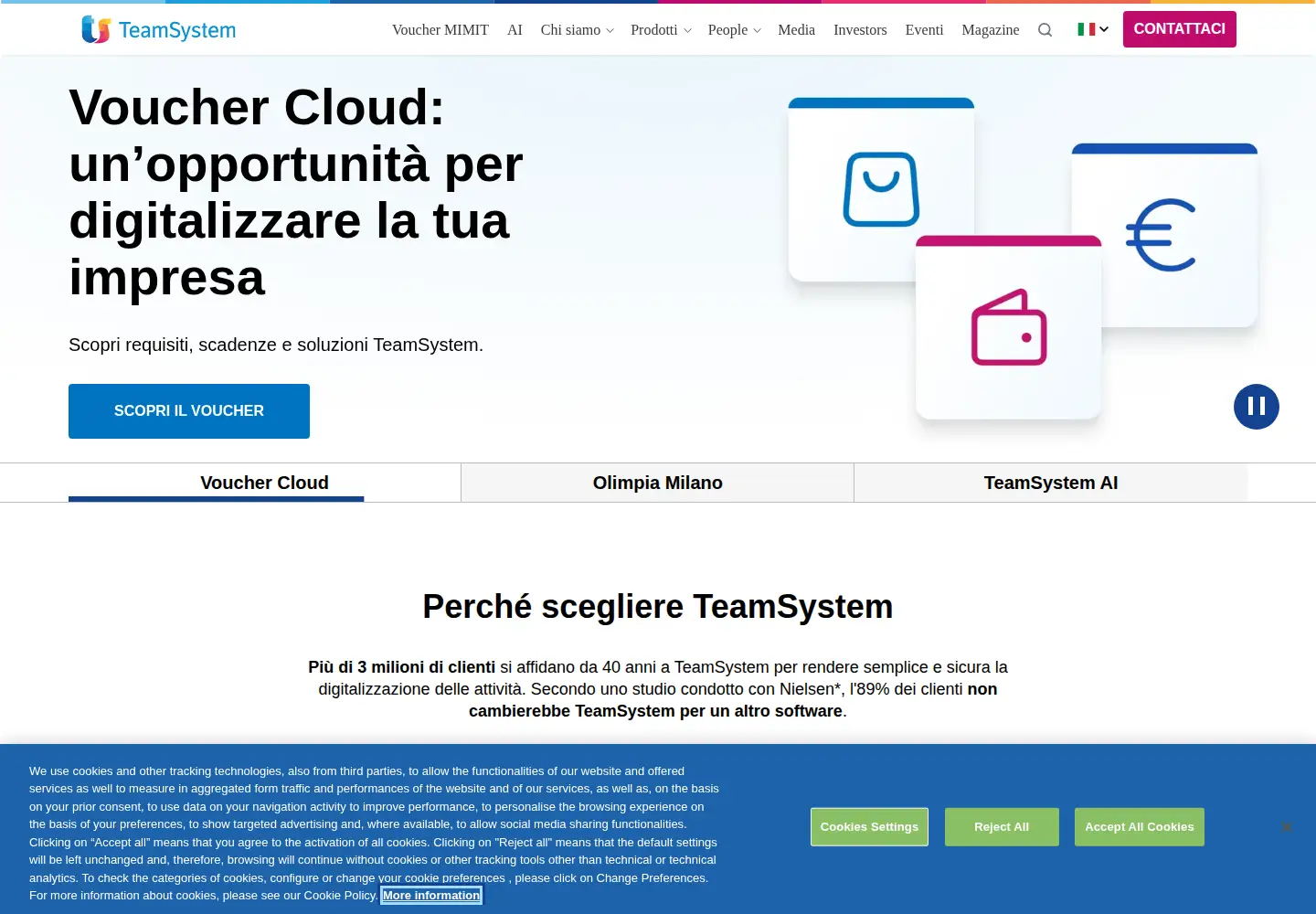 Screenshot of teamsystem.com