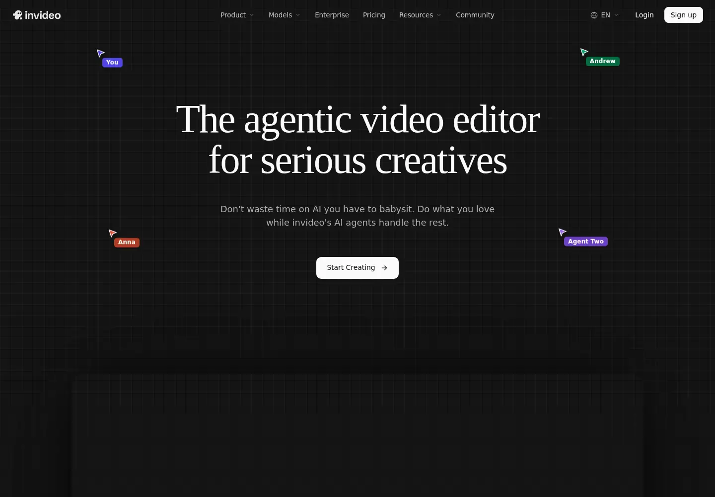 Screenshot of invideo.io