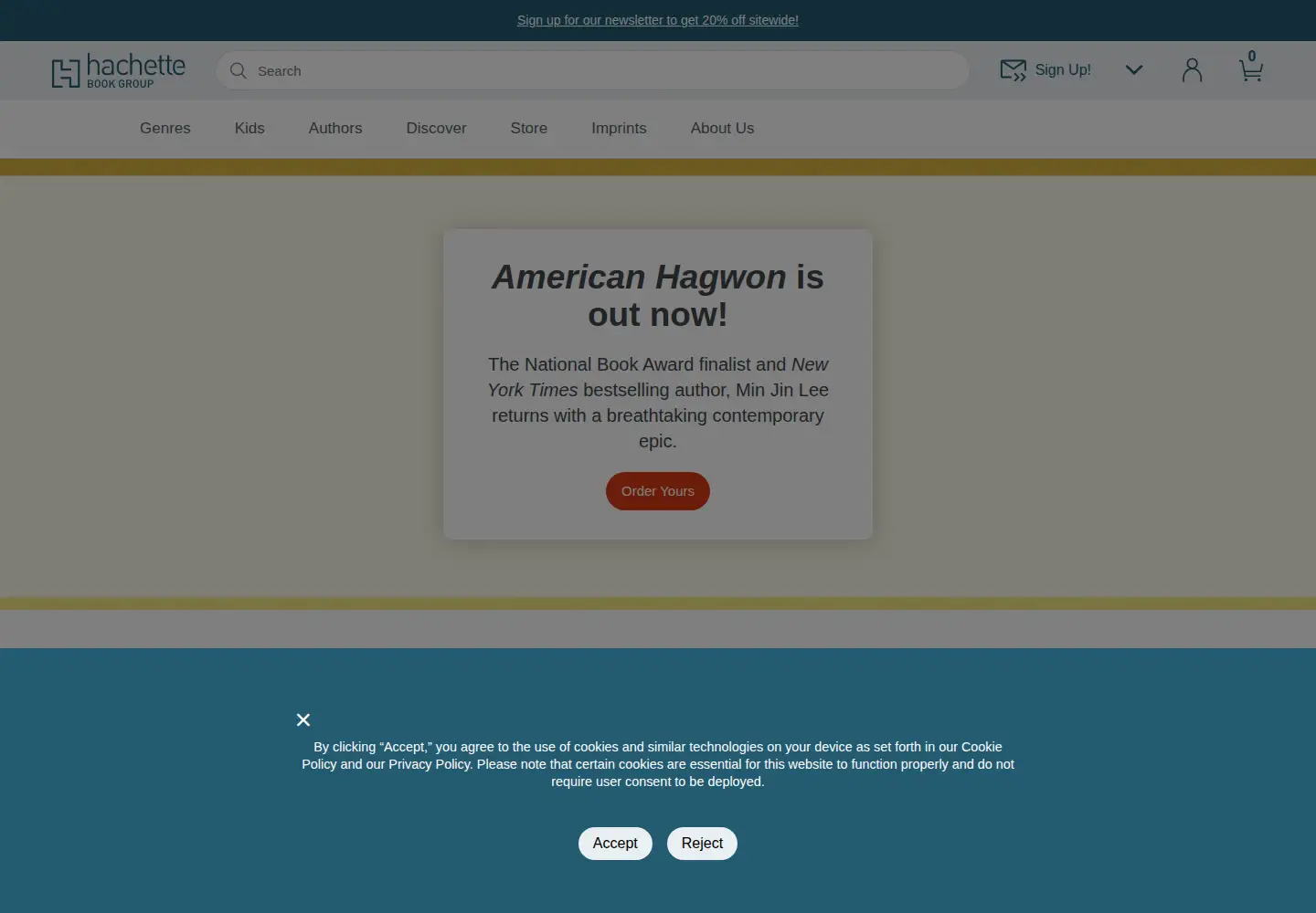 Screenshot of hachettebookgroup.com