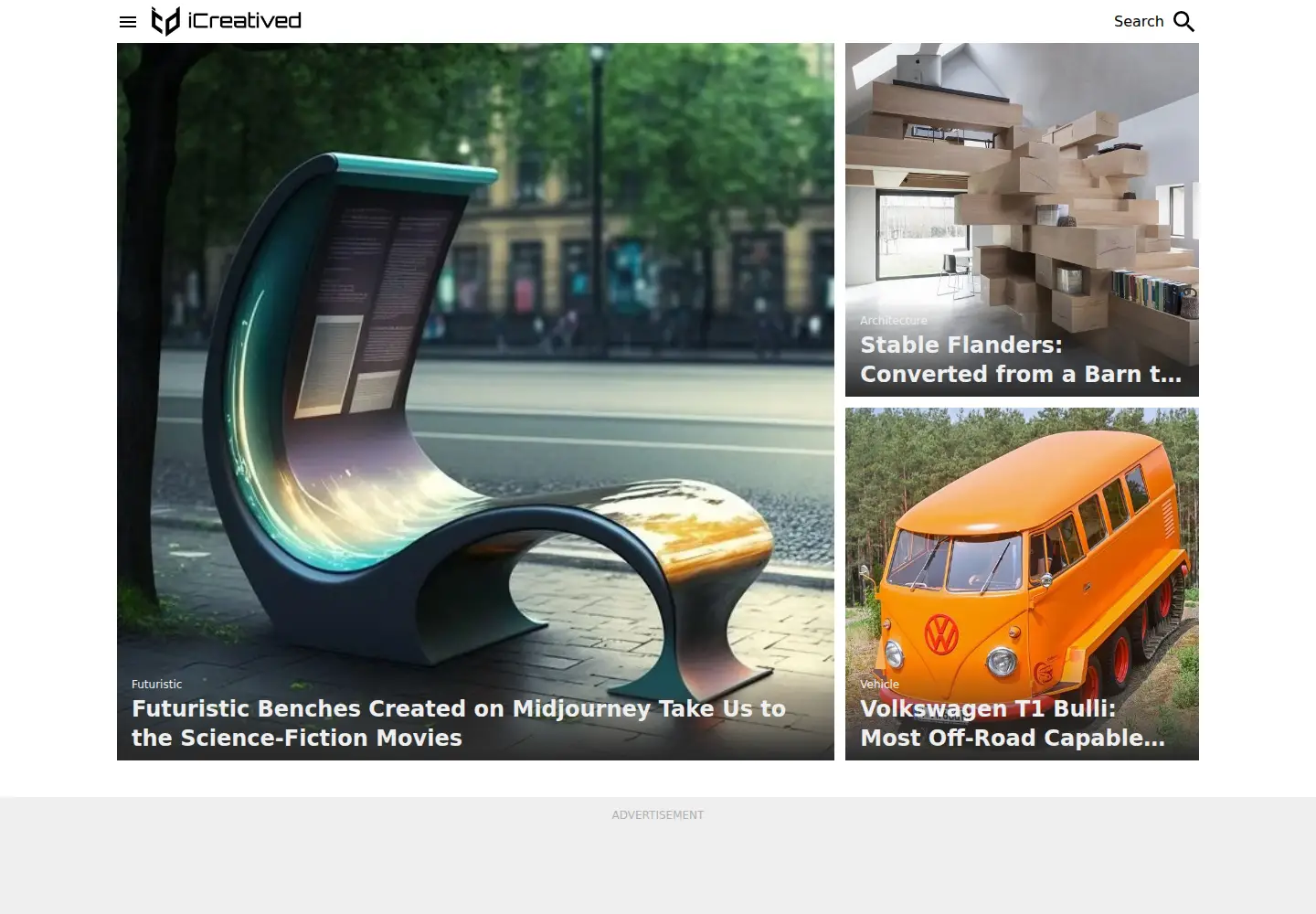 Screenshot of icreatived.com