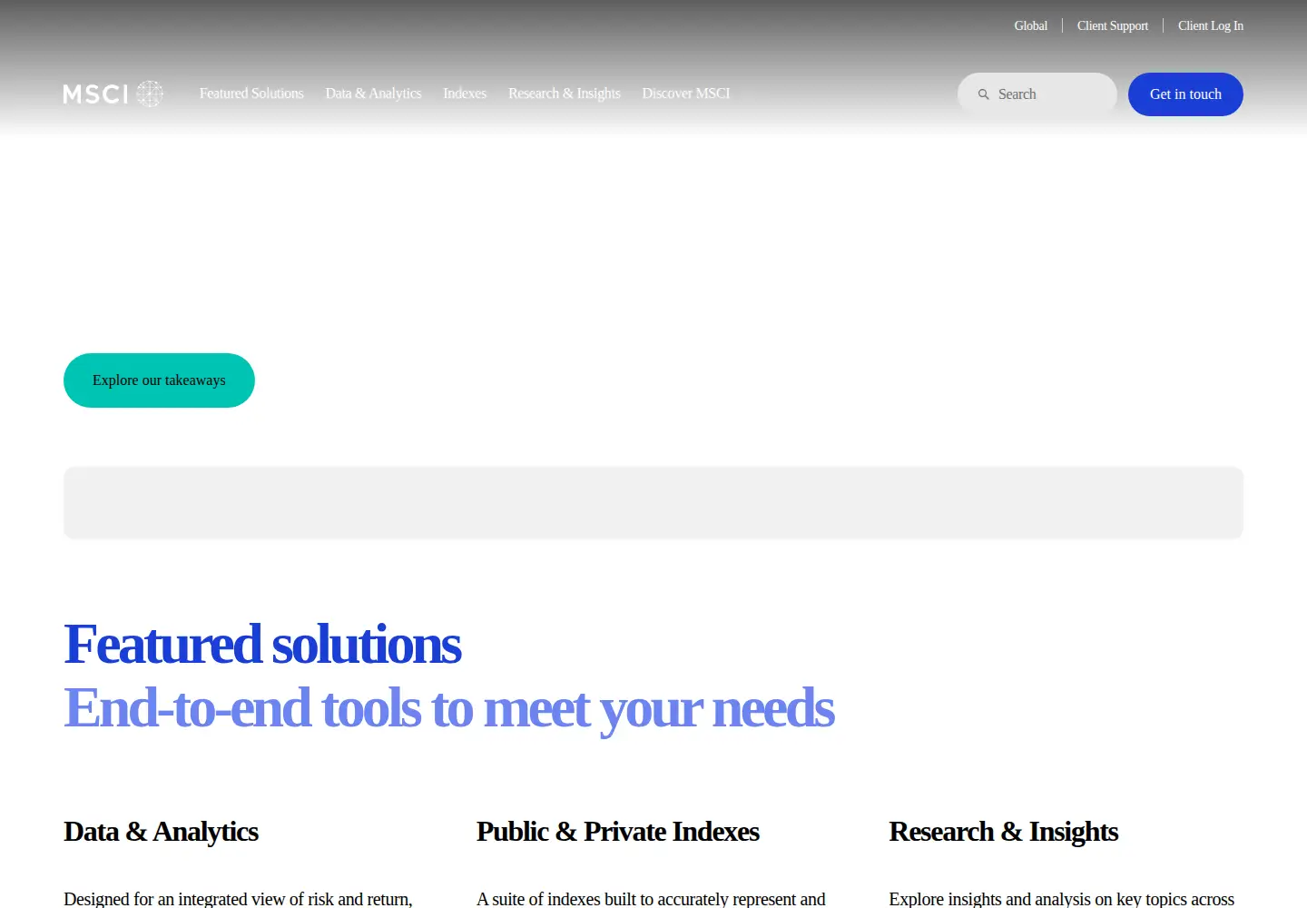 Screenshot of msci.com
