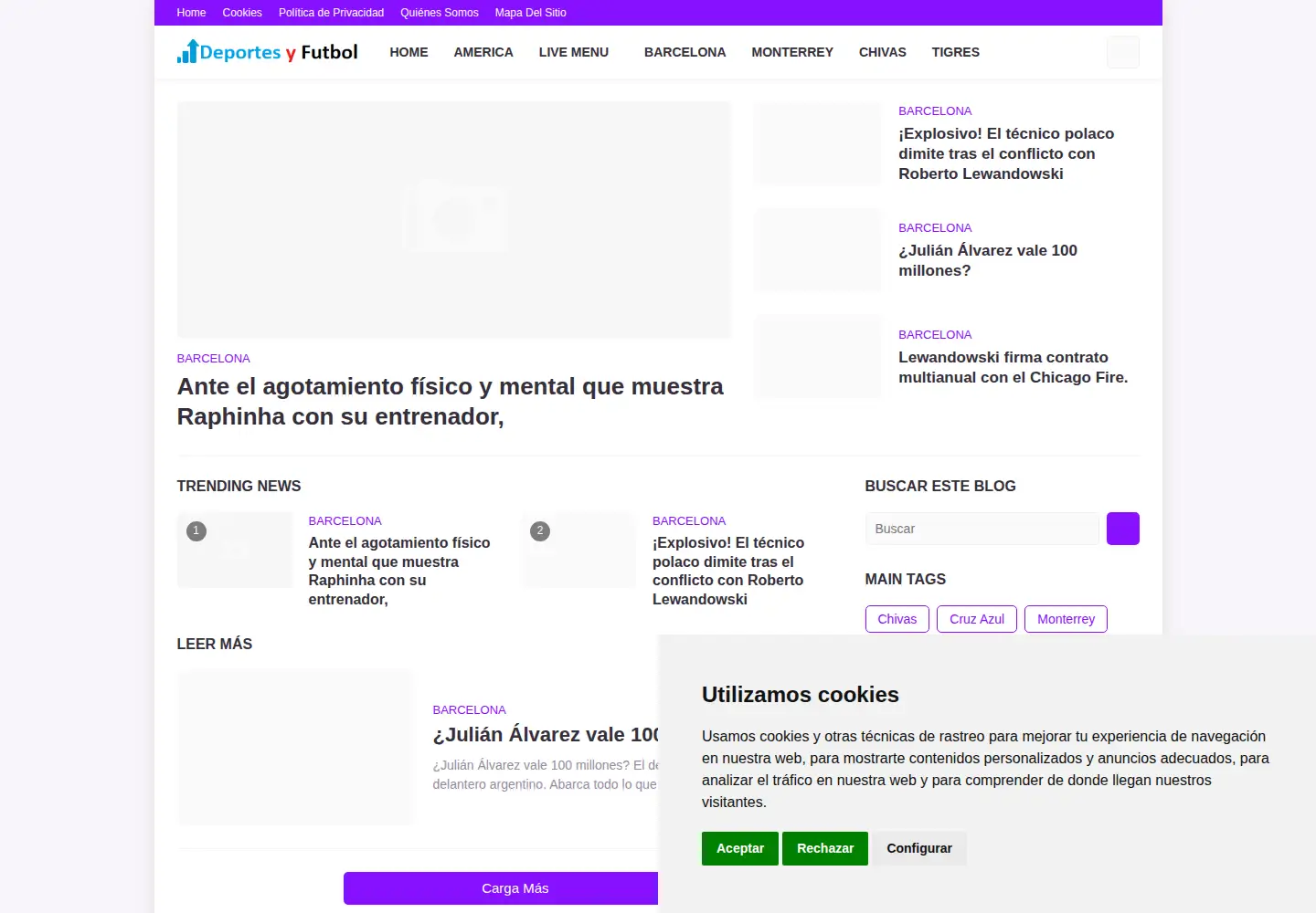 Captured homepage of elredactoronline.mx in the current scan