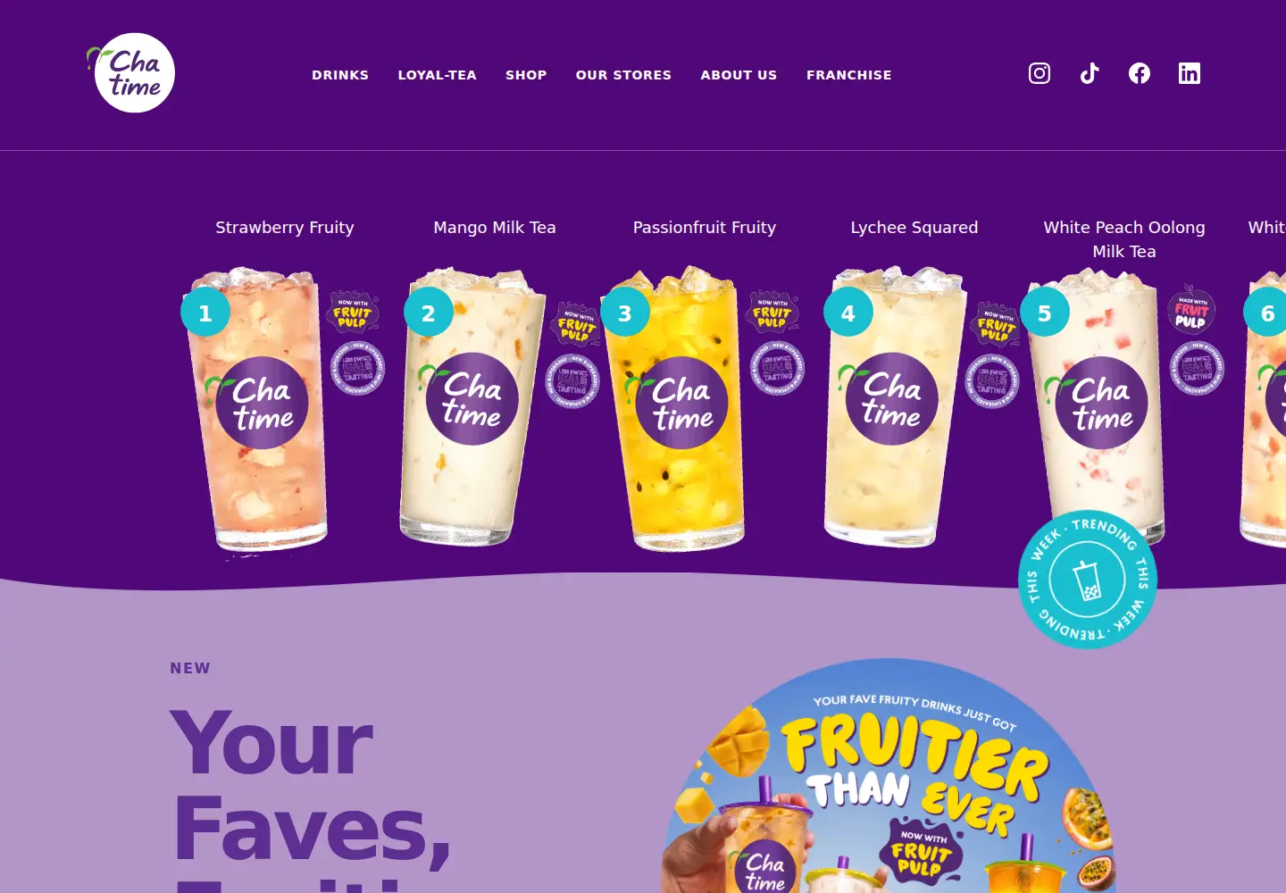 Screenshot of chatime.com.au