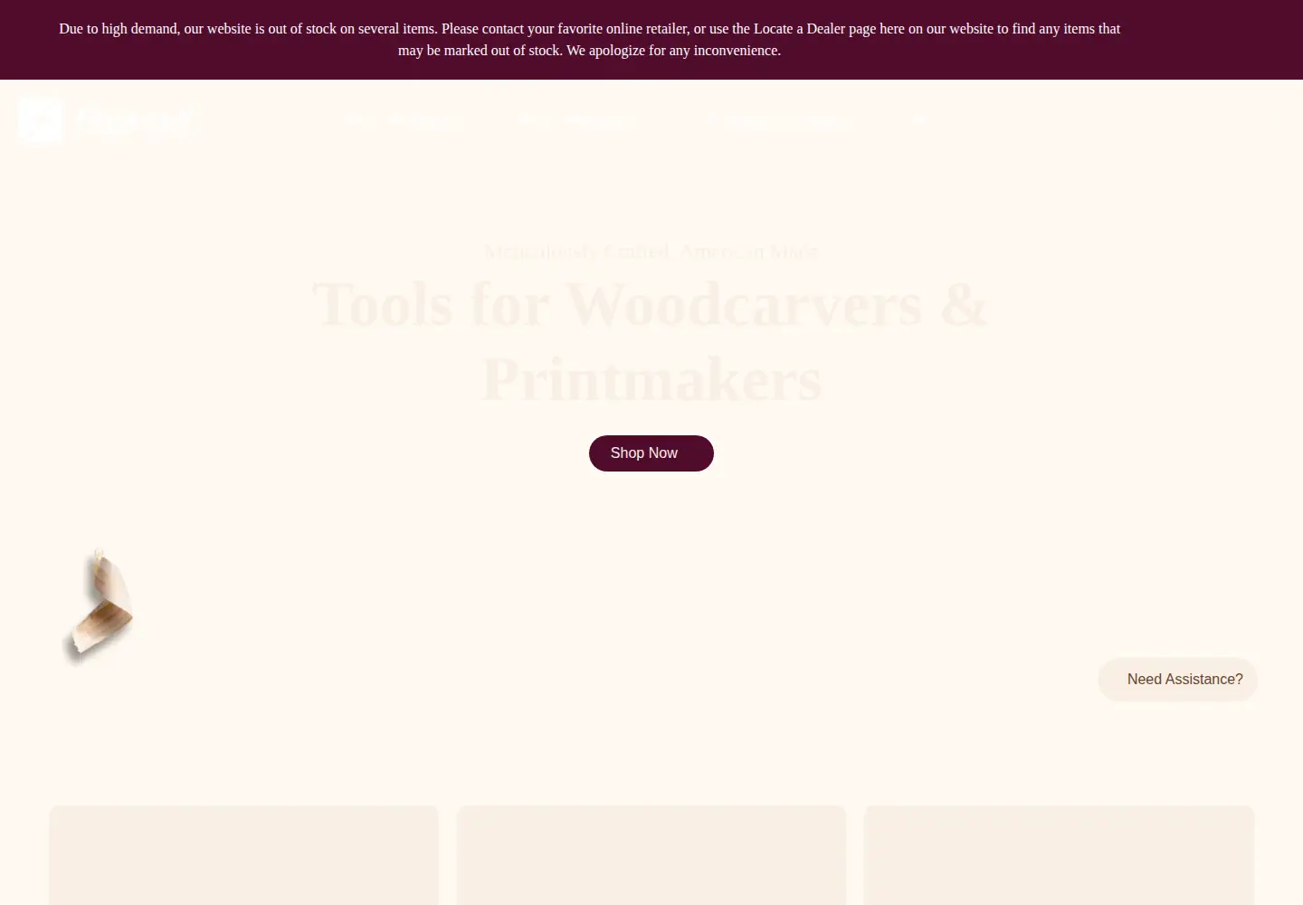 Screenshot of flexcut.com