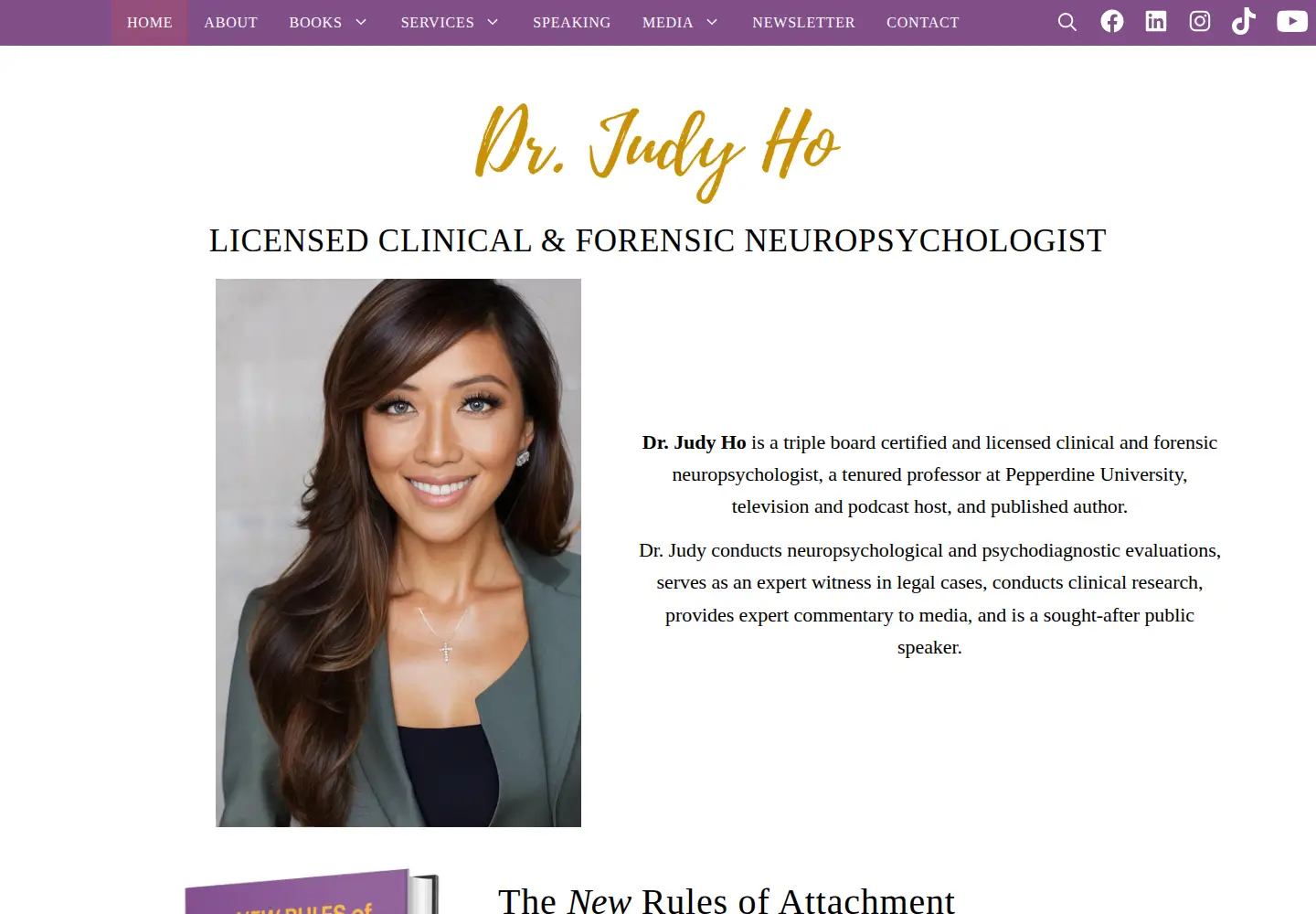 Screenshot of drjudyho.com