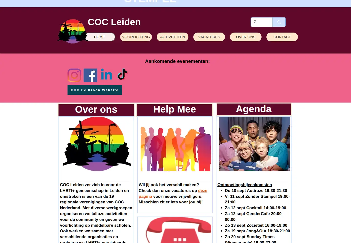 Screenshot of cocleiden.nl