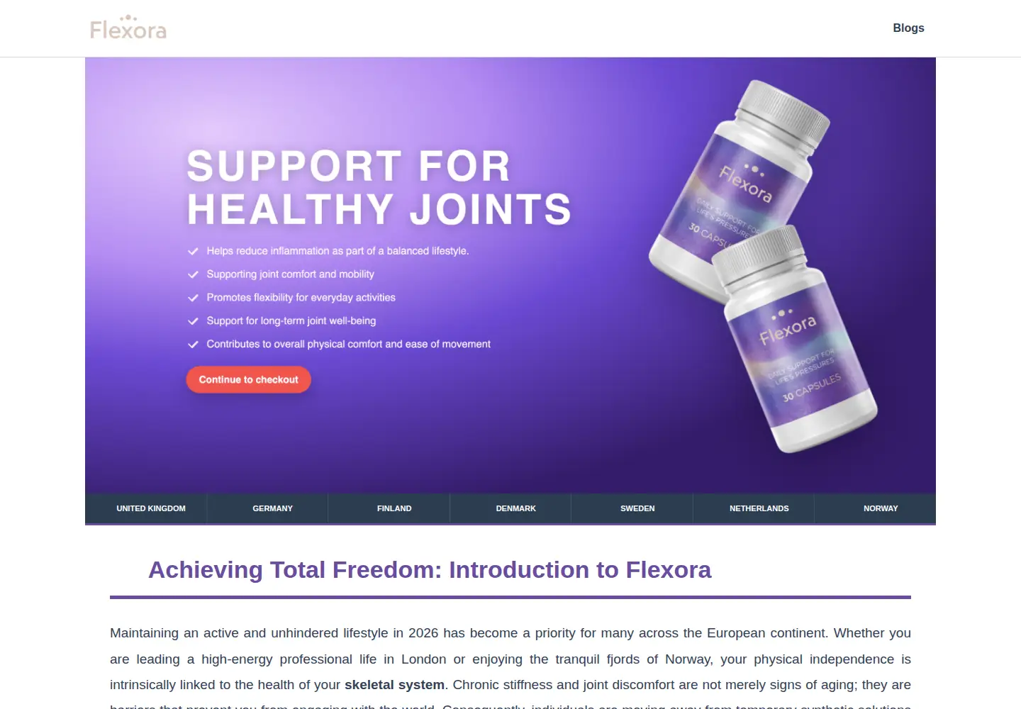 Screenshot of flexoracapsules.com