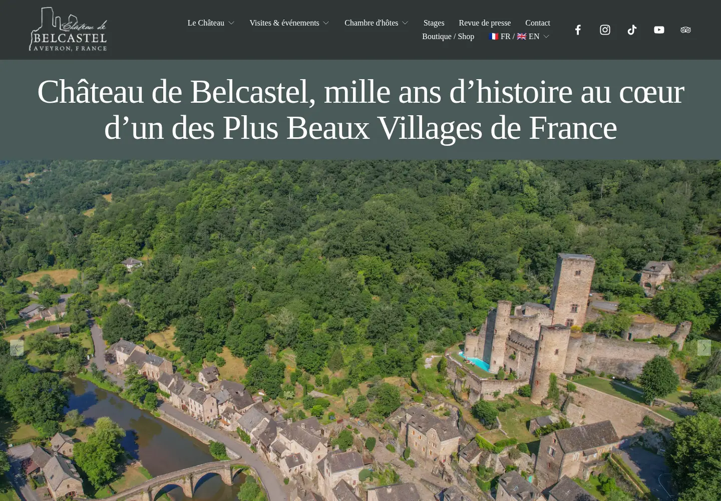 Screenshot of chateaubelcastel.com