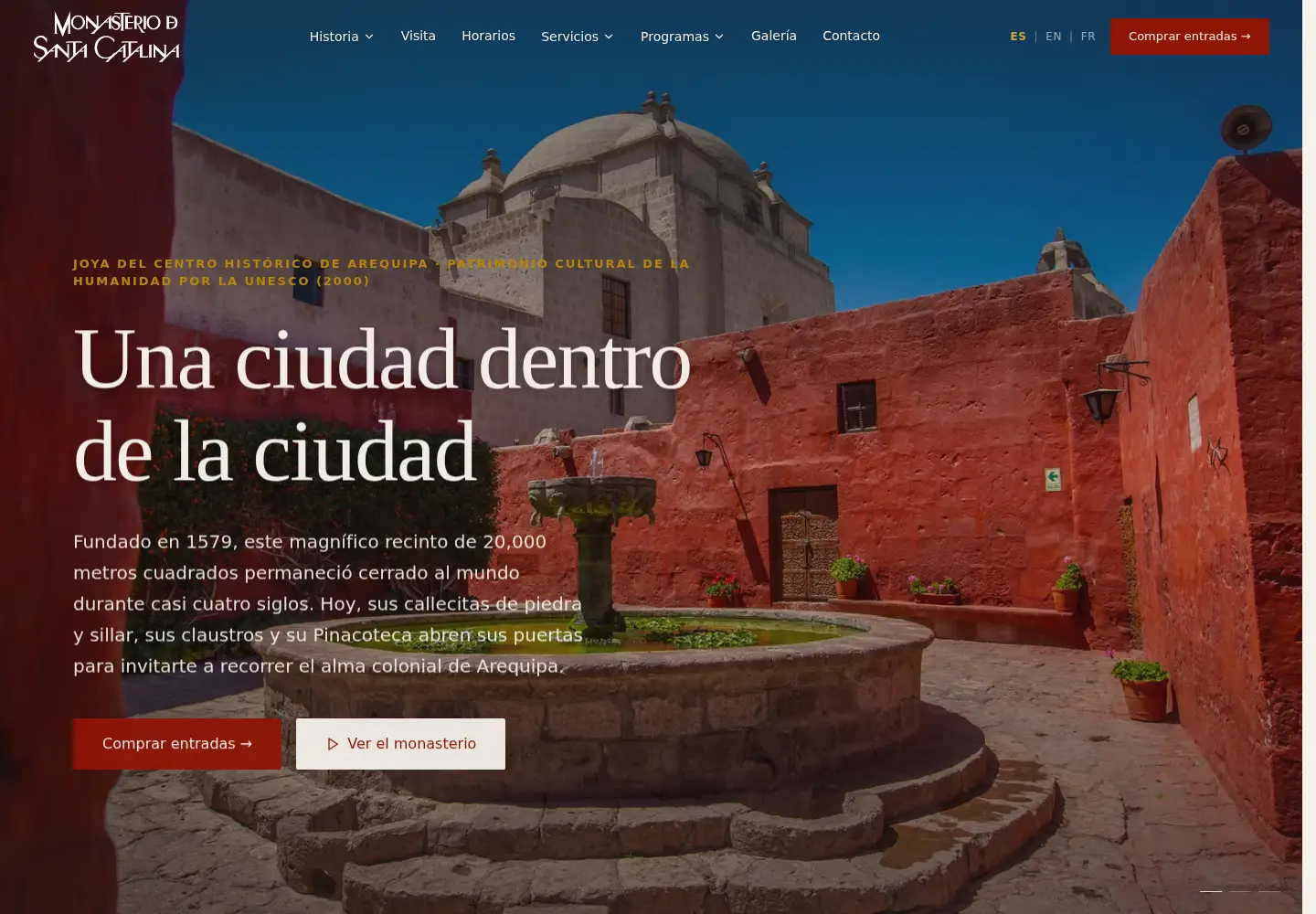 Screenshot of santacatalina.org.pe