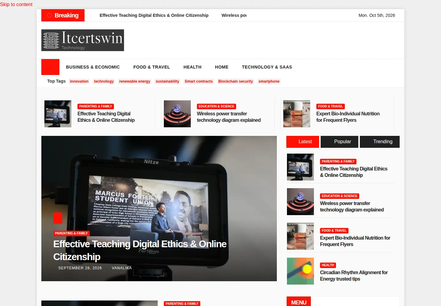 Captured homepage of itcertswin.com in the current scan