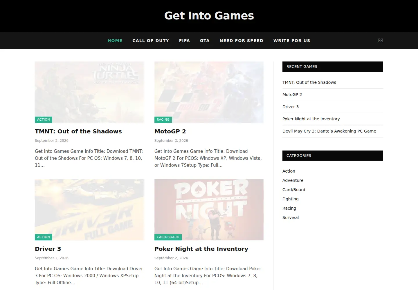 Screenshot of igetintogames.com