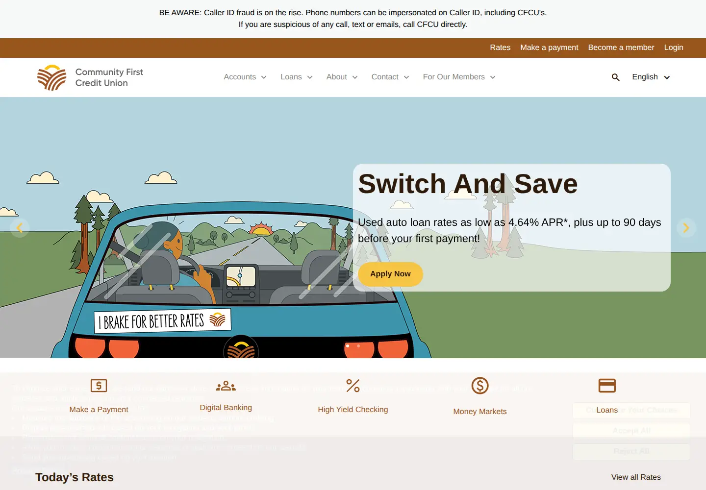 Screenshot of comfirstcu.org