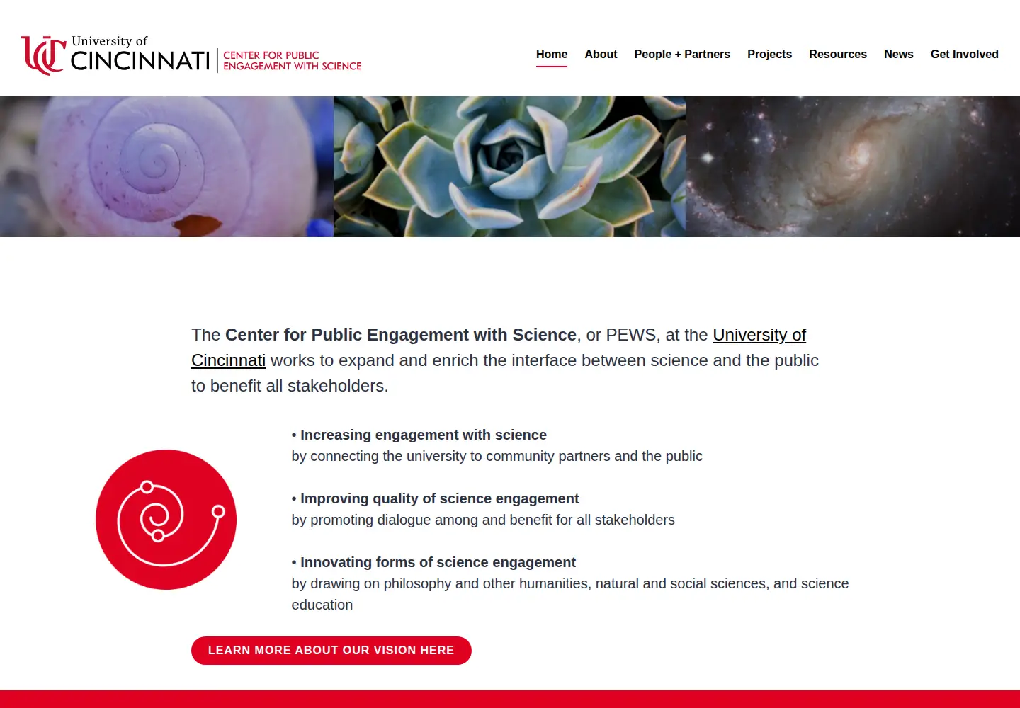 Screenshot of ucengagingscience.org